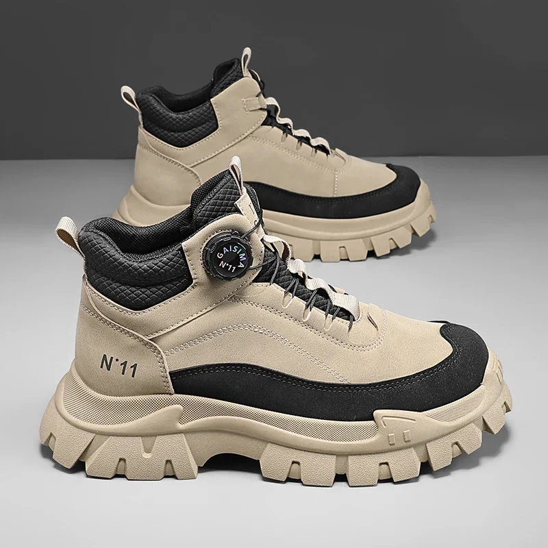 Men'S Shoes For Work - Luksusowe męskie botki wysokiej jakości, wygodne