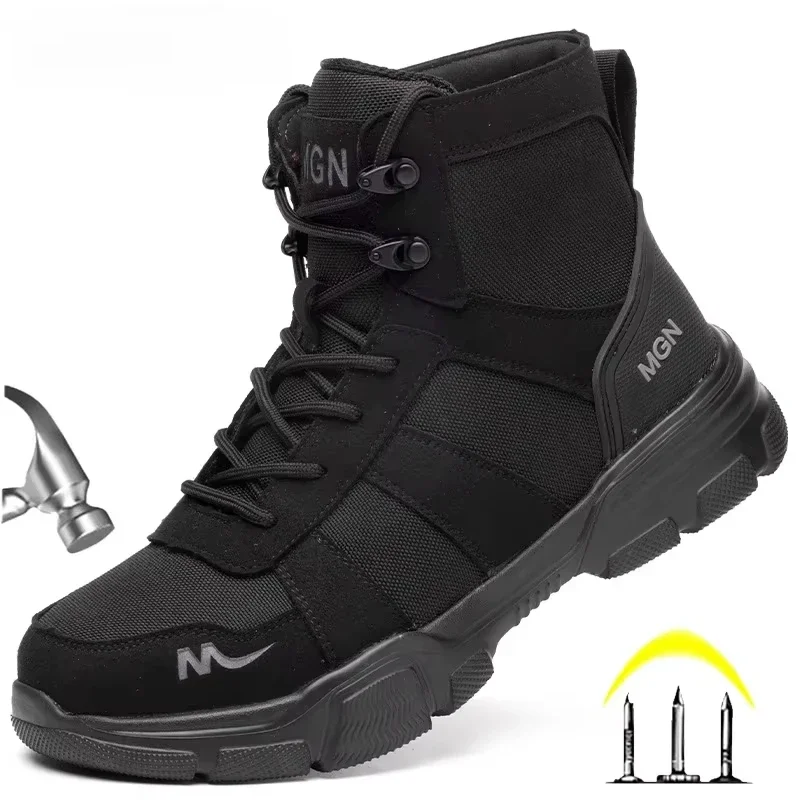 Men'S Shoes For Work - Buty robocze Niezniszczalne męskie obuwie ochronne