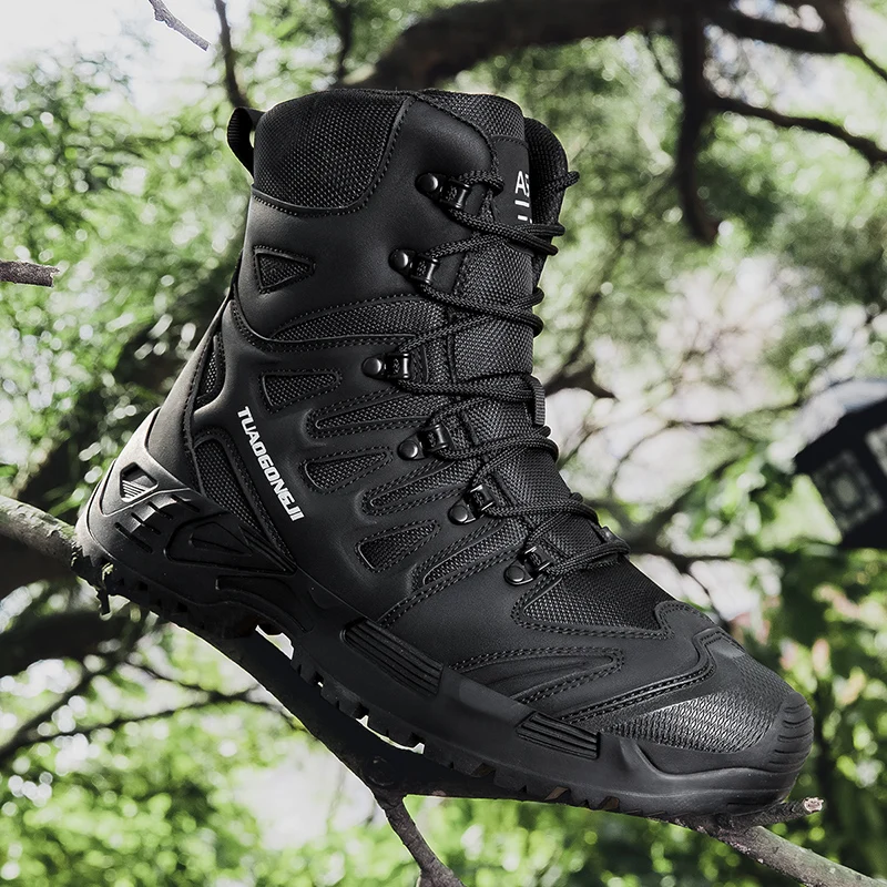 Men'S Shoes For Work - Męskie buty taktyczne trekkingowe outdoorowe, botki