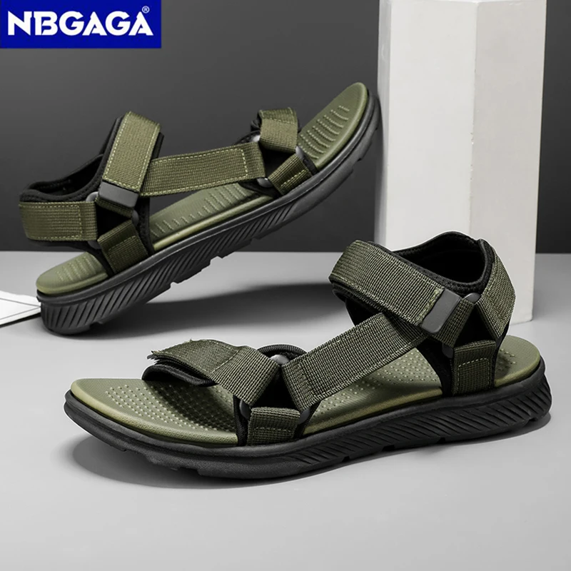 Sandal Sport Outdoor - Męskie letnie sandały z regulowanym paskiem,
