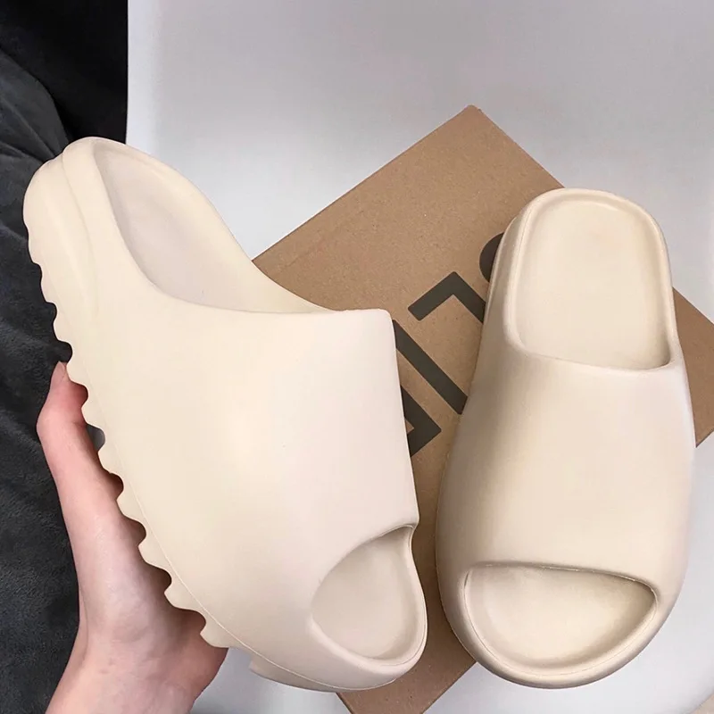 Men Shoes Style - Klapki domowe antypoślizgowe, grube, miękkie, na
