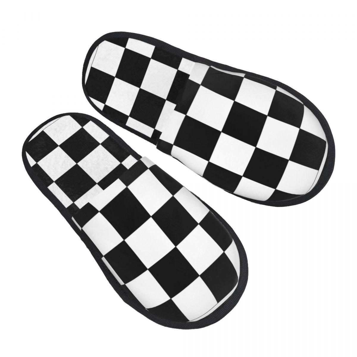 Men Shoes Illustration - Zimowe damskie męskie antypoślizgowe płaskie kapcie