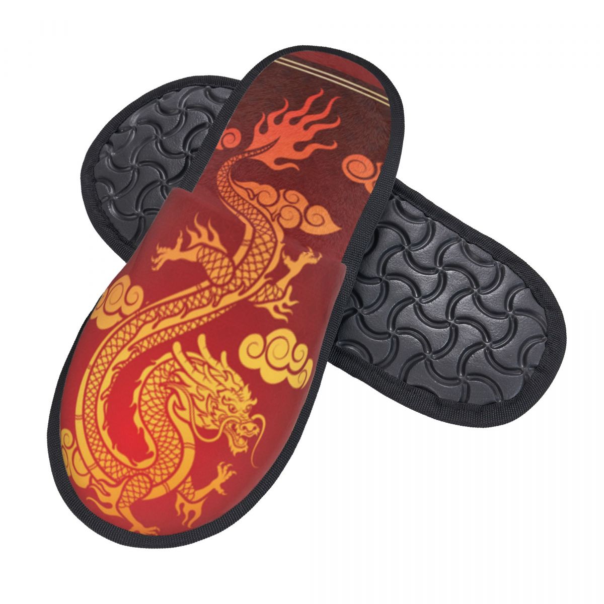 Kapcie z ilustracją smoka dla  – Men Shoes Illustration recenzja i cena