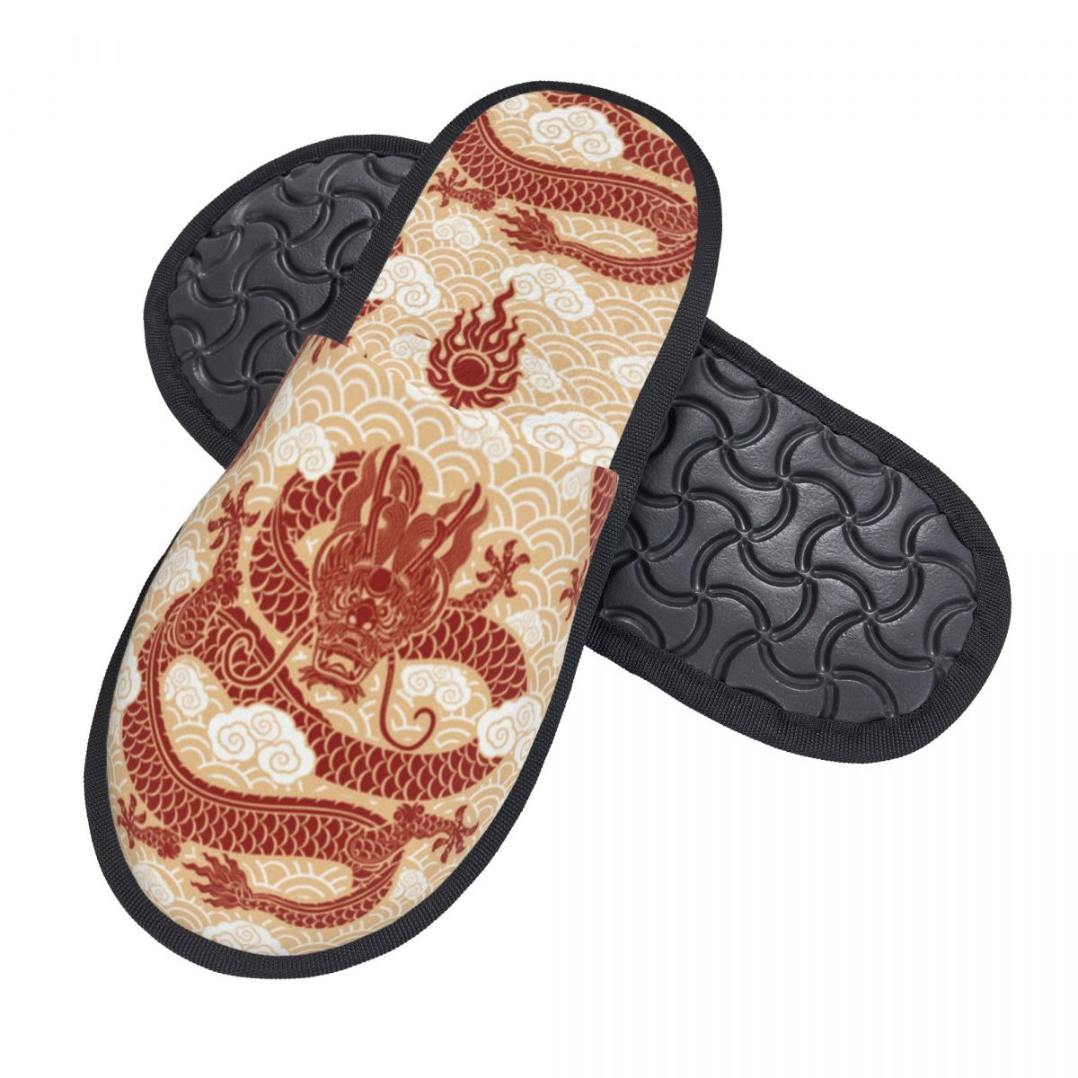 Kapcie z ilustracją smoka dla  – Men Shoes Illustration recenzja i cena