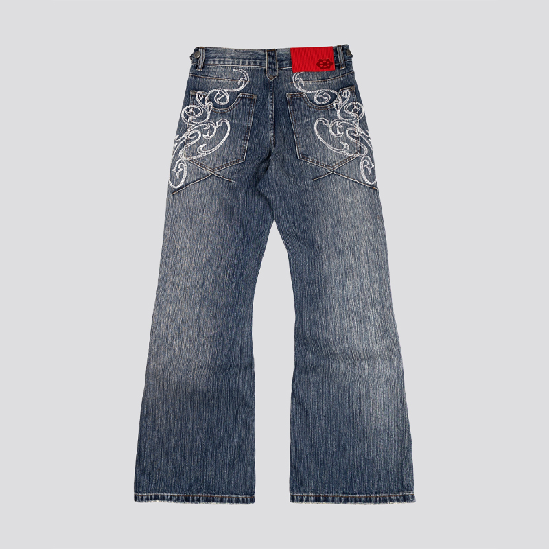 Dżinsy bootcut w stylu Y2K, ni – Men Shoes Jeans recenzja i cena