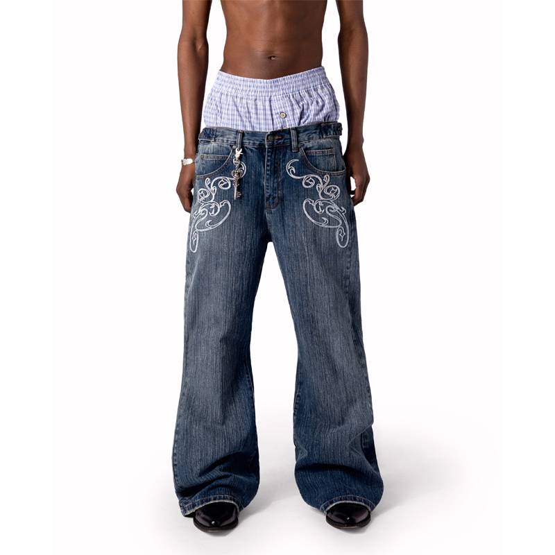 Dżinsy bootcut w stylu Y2K, ni – Men Shoes Jeans recenzja i cena