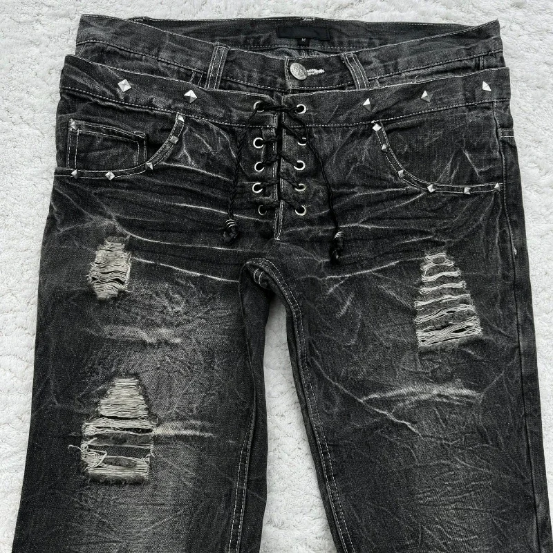 Modne jeansy damskie z podwójn – Men Shoes Jeans recenzja i cena