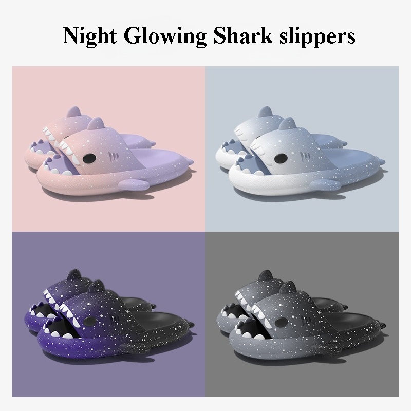 Cute Cartoon Shark kapcie dla  – Men Shoes Style recenzja i cena