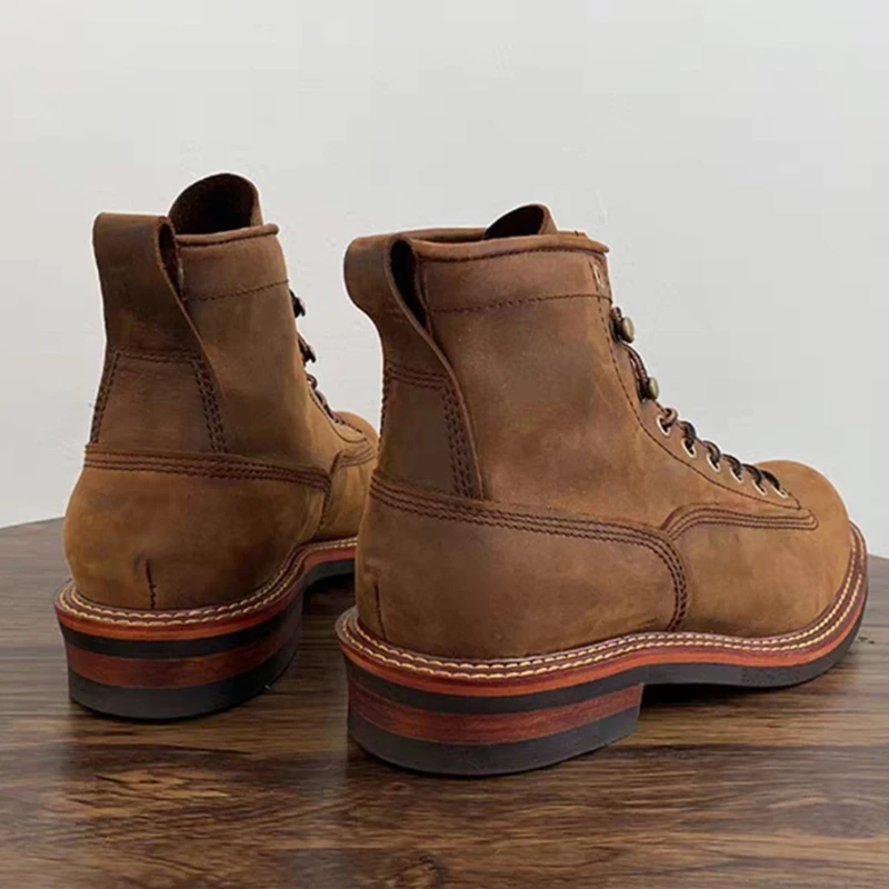 Męskie botki w stylu vintage,  – Men'S Shoes For Work recenzja i cena