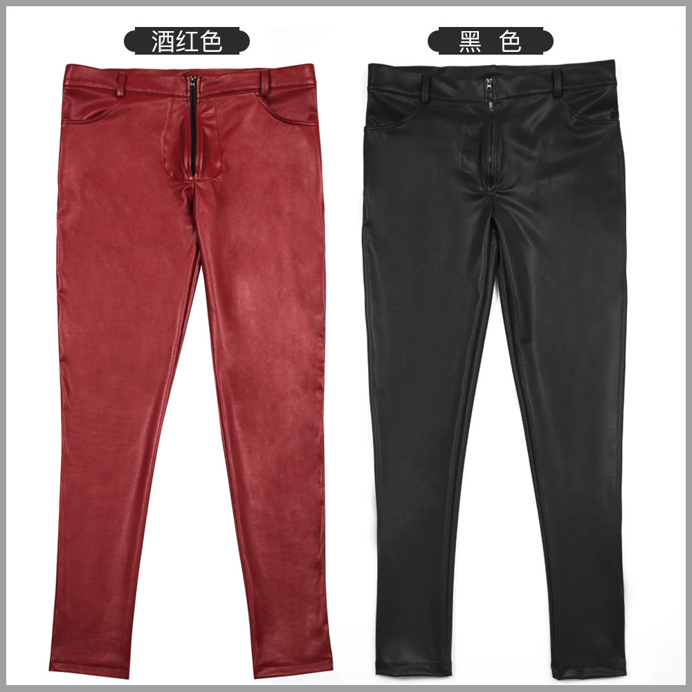 Męskie dżinsy skinny ze skóry  – Men Shoes Jeans recenzja i cena