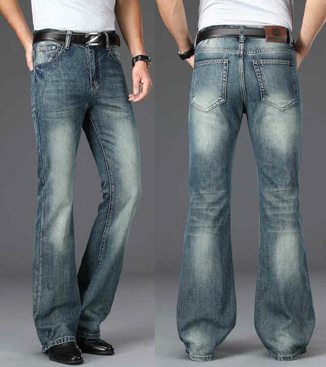 Męskie dżinsy dzwony luźne męs – Men Shoes Jeans recenzja i cena